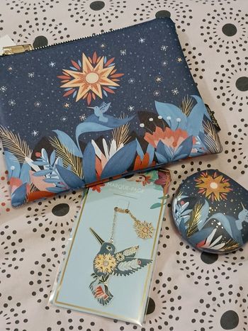 Pochette × miroir de poche × marque page