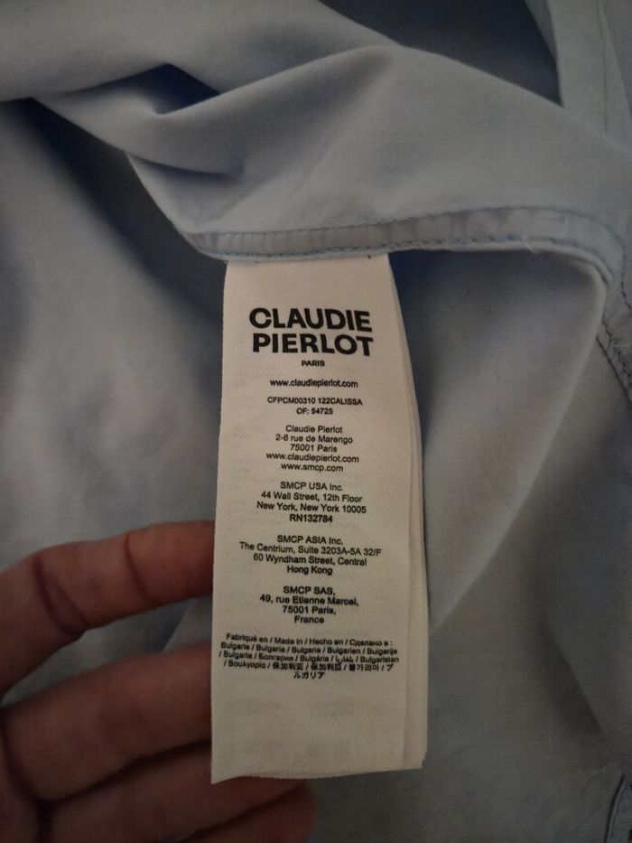 Chemise bleu Claudie Pierlot T 38.40 - photo numéro 3