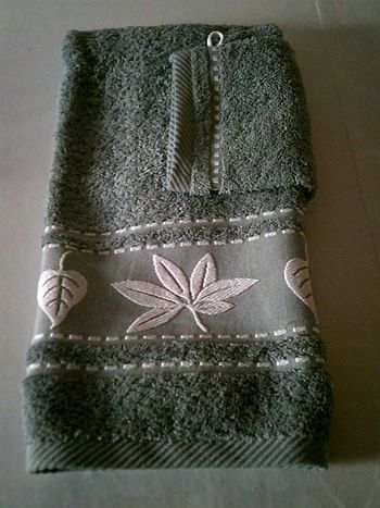 Serviette éponge gris & le gant