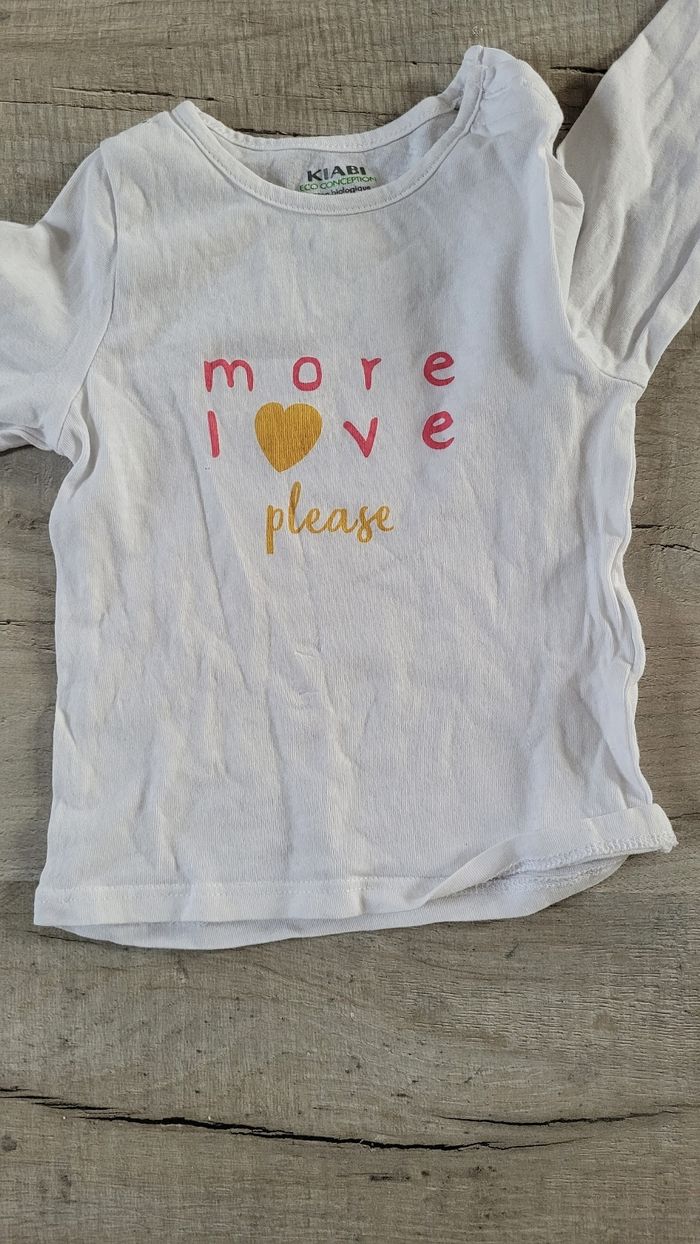 Lot t shirt manche longue 9 mois - photo numéro 2