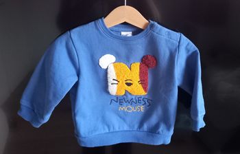 Sweat bleu 12 mois
