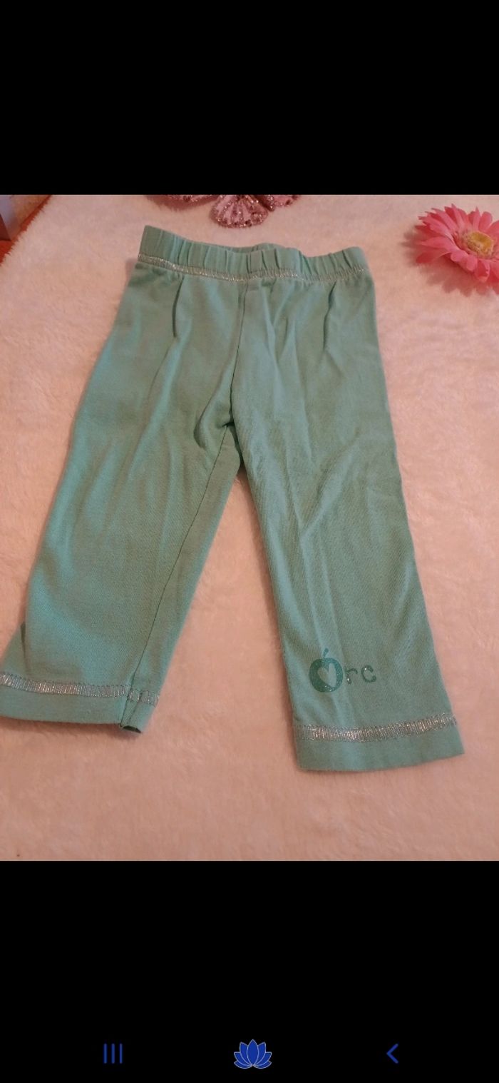 Lot de 2 leggings bébé taille 6 mois - photo numéro 4