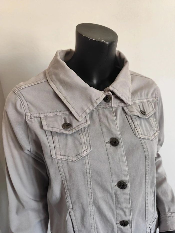 Cazadora vaquera gris claro M - photo numéro 2