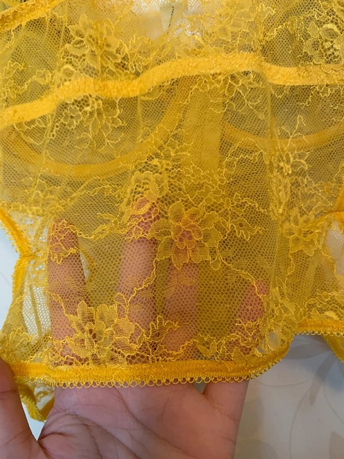 Bustier jaune imprimé tigre • 95B - photo numéro 10