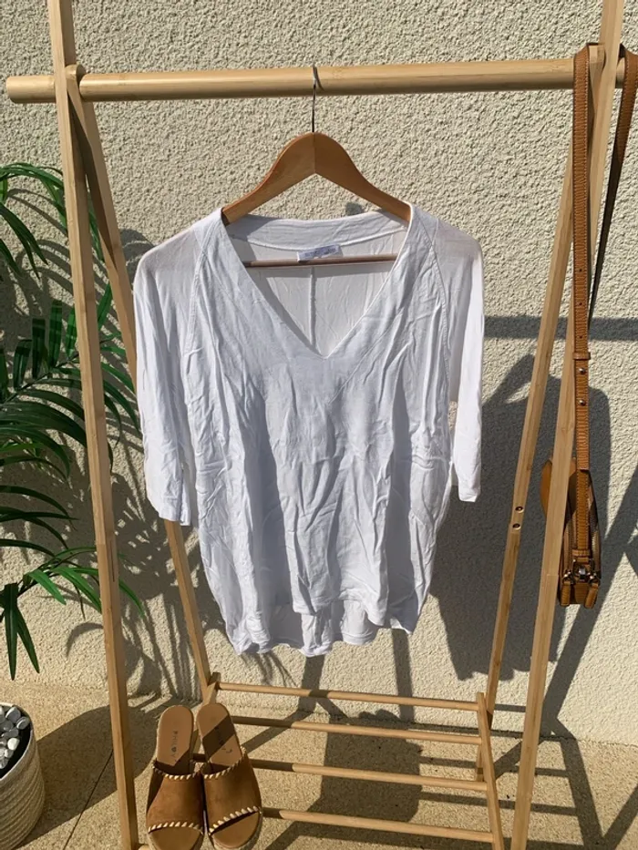 T-shirt Zara blanc