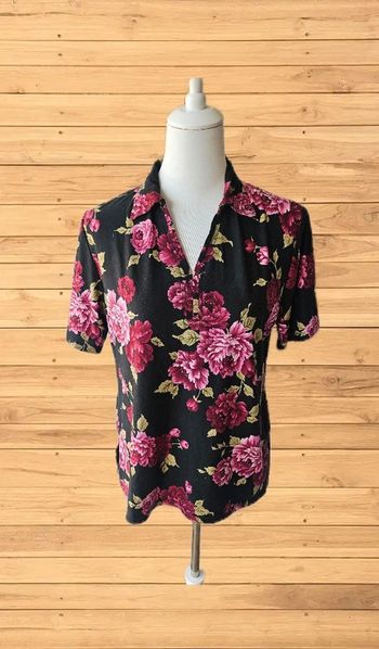 Blouse imprimée pivoines, Maxanna, taille L