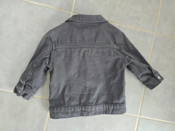 Veste en jean grise - photo numéro 4