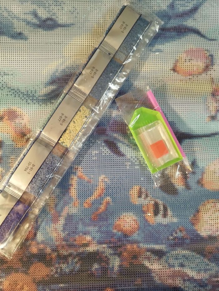 Broderie Diamond Painting 40x50, Dauphins - photo numéro 2