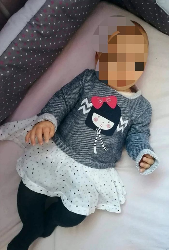 6 mois robe bi matière orchestra ( robe en vente uniquement)