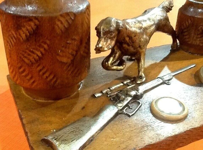 Années 1950 Cendrier / Nécessaire de fumeur Bois sculpté - photo numéro 2