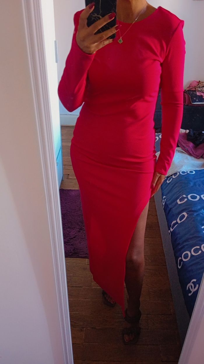 Sublime robe Zara rouge M - photo numéro 6