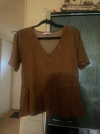 Blouse à pois
