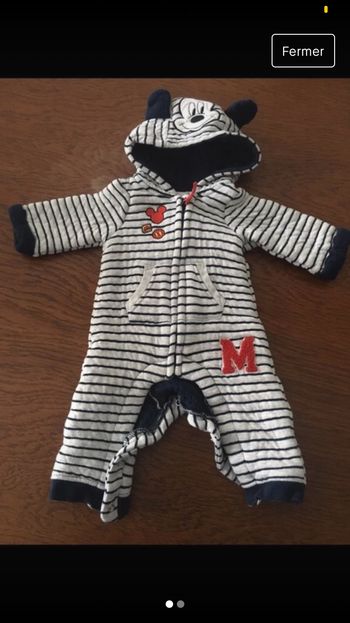 Combinaison Mickey 3 mois