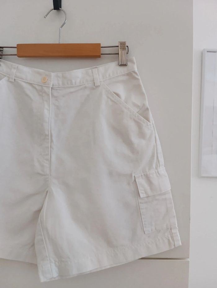 Short vintage en coton blanc dorotennis taille - photo numéro 3