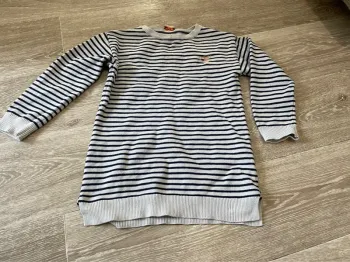 Long pull fille TAO 4 ans marinière