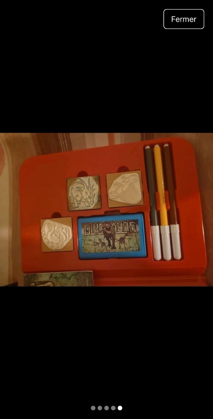 Petit kit dinosaure fourniture à dessin - photo numéro 5