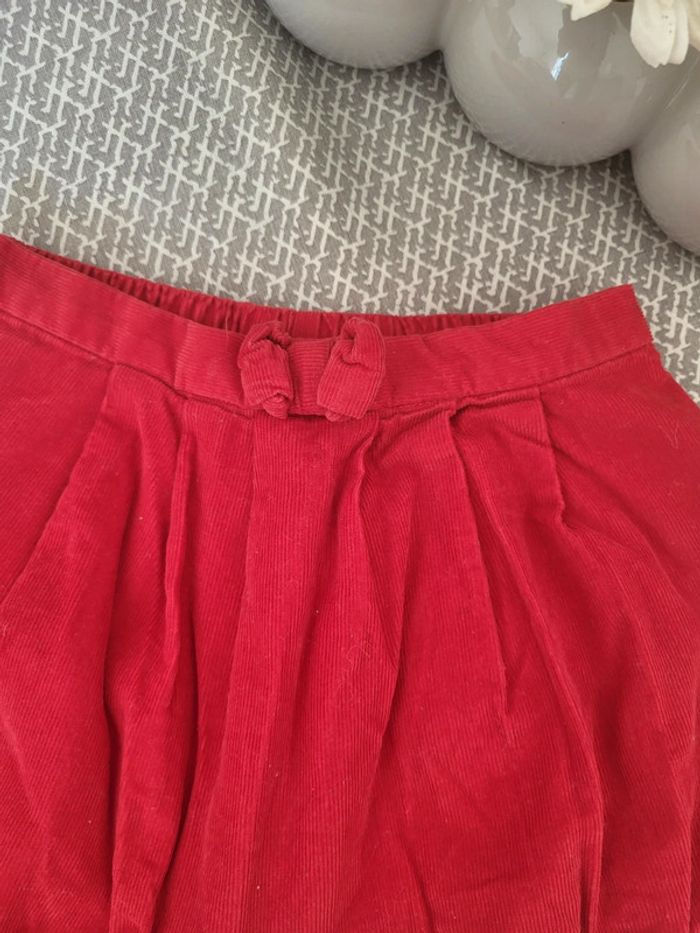 Short bloomer velours côtelé rouge 12 mois jacadi - photo numéro 2