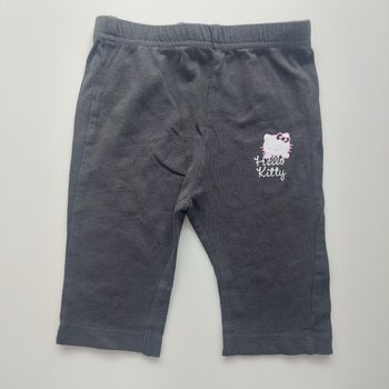 Leggings court fille 12 mois Hello Kitty gris foncé