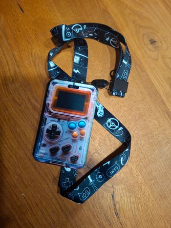 Porte carte bus ou cantine motif gameboy enfant fourniture scolaire