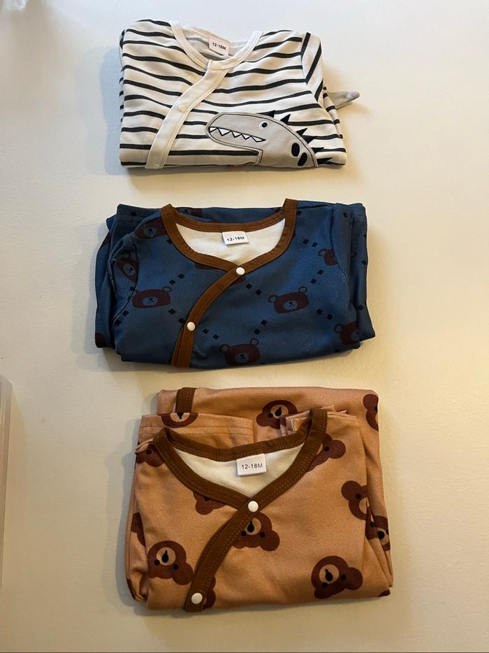 Lot de 3 pyjama 12/18 mois