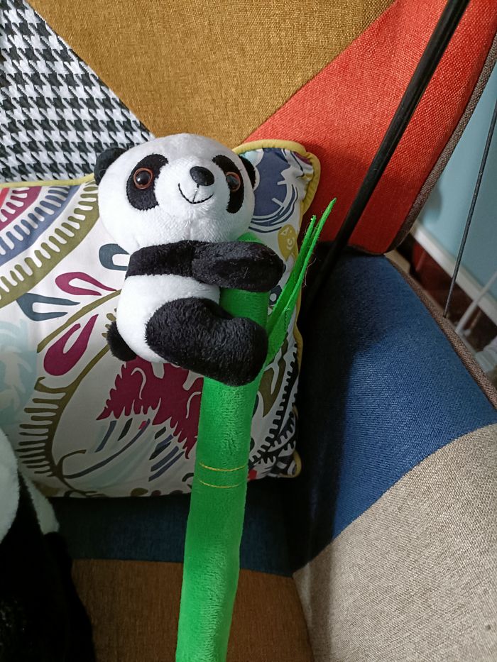 PELUCHE PANDA MAMAN AVEC SON BEBE ET UN AVEC SON BAMBOU - photo numéro 4
