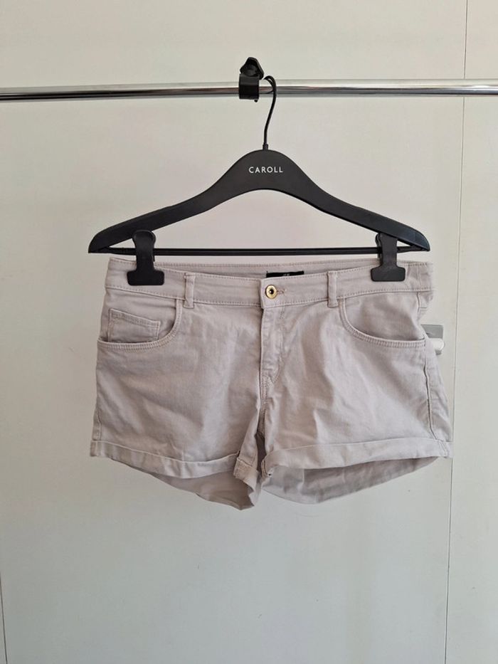 Petit short court gris/beige H&M femme 38 M