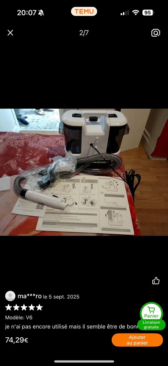 Machine a nettoyages de taches