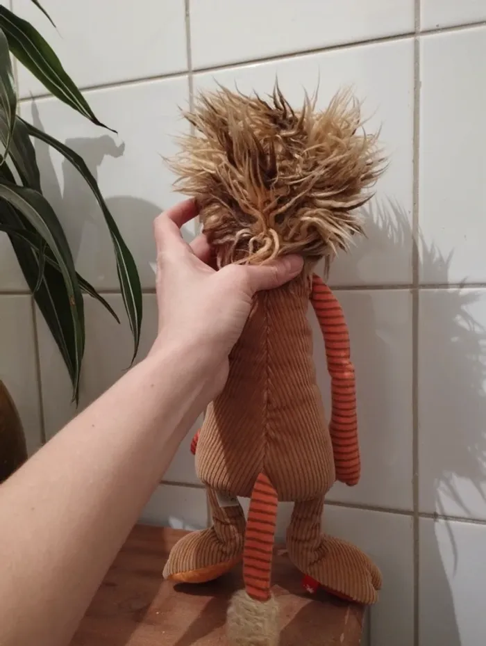 Peluche doudou lion Sigikid - photo numéro 5