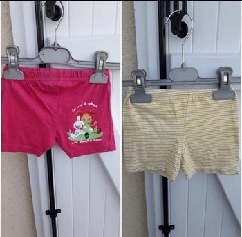 Lot de 2 shorts bébé filles taille 3 mois