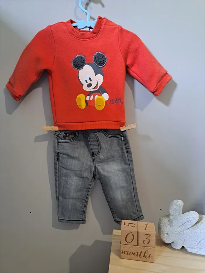 Ensemble 2 pièces - Disney Baby & Obaibi - 3 mois