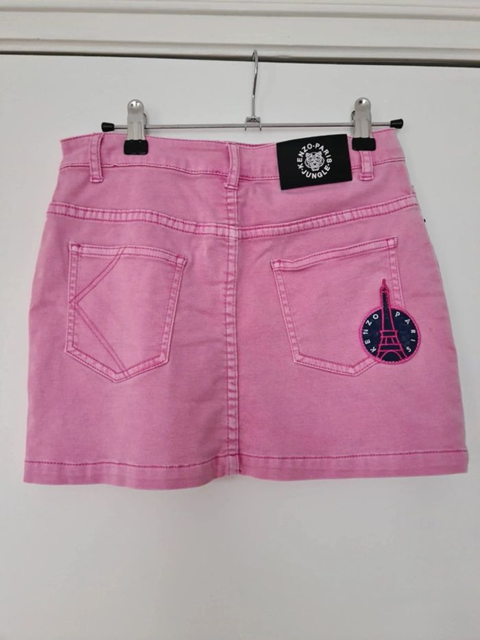 Jupe en jean rose 12 ans Kenzo - photo numéro 3
