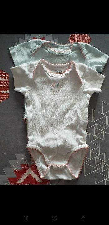 Lot 2 bodys manches courtes