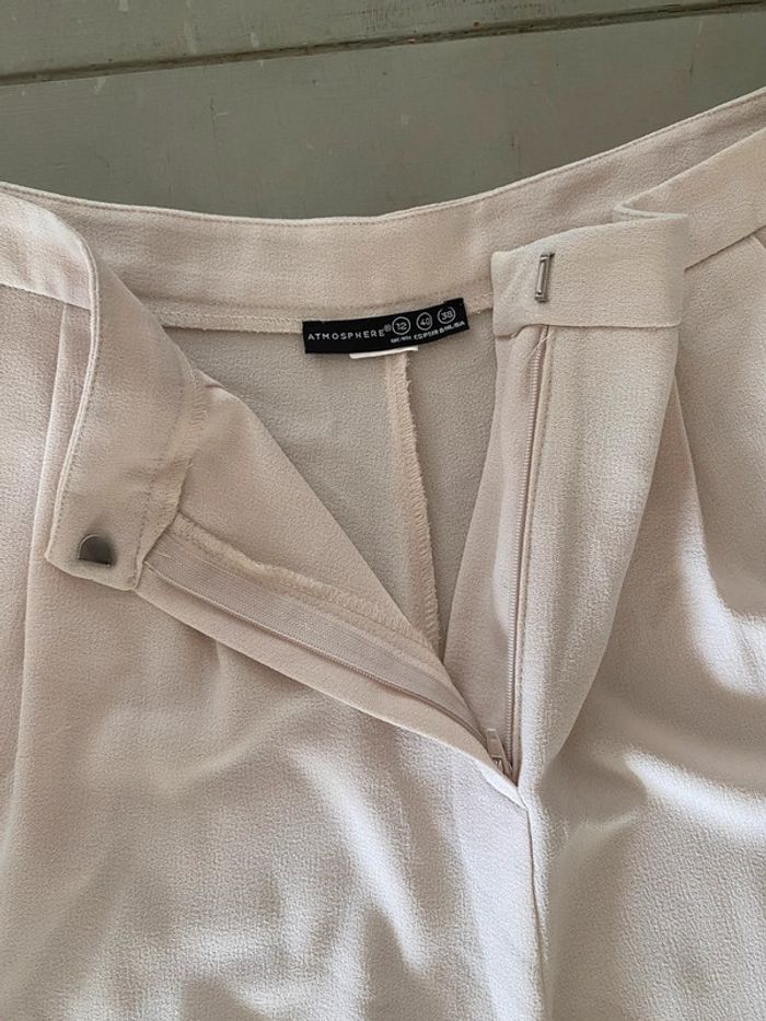 Pantalon jambe large crème Atmosphere taille 40 - photo numéro 10