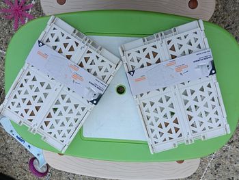 Lot boîtes diverses de rangement pliable