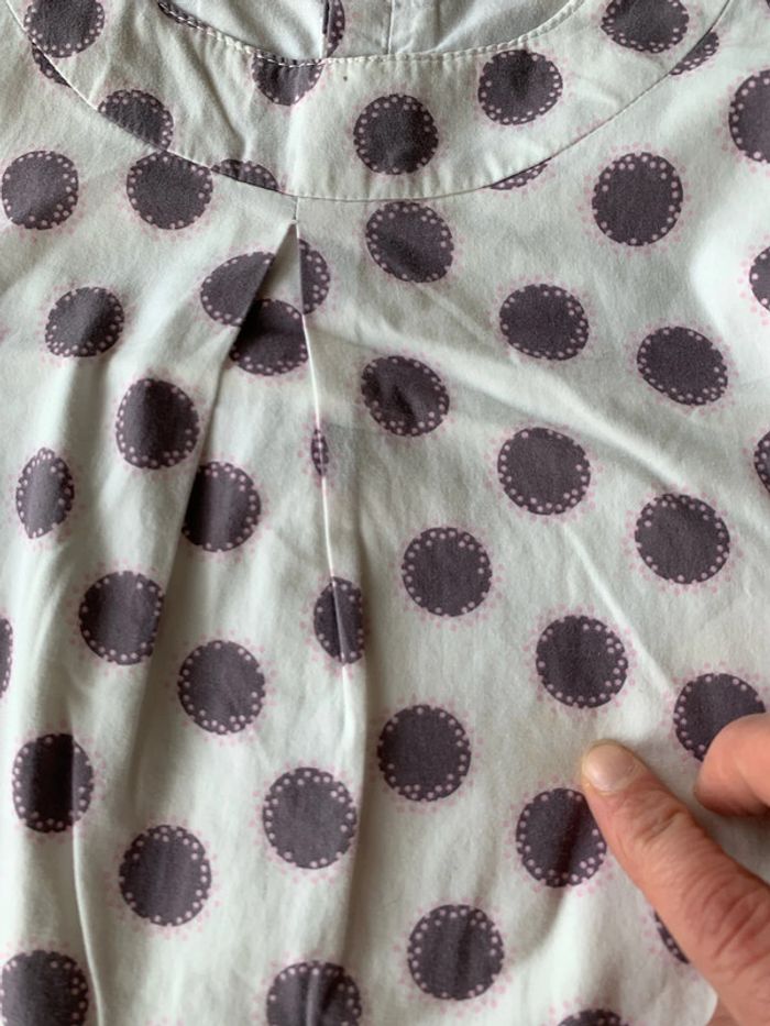 Robe Okaïdi Blanche et Violette 6A - photo numéro 5