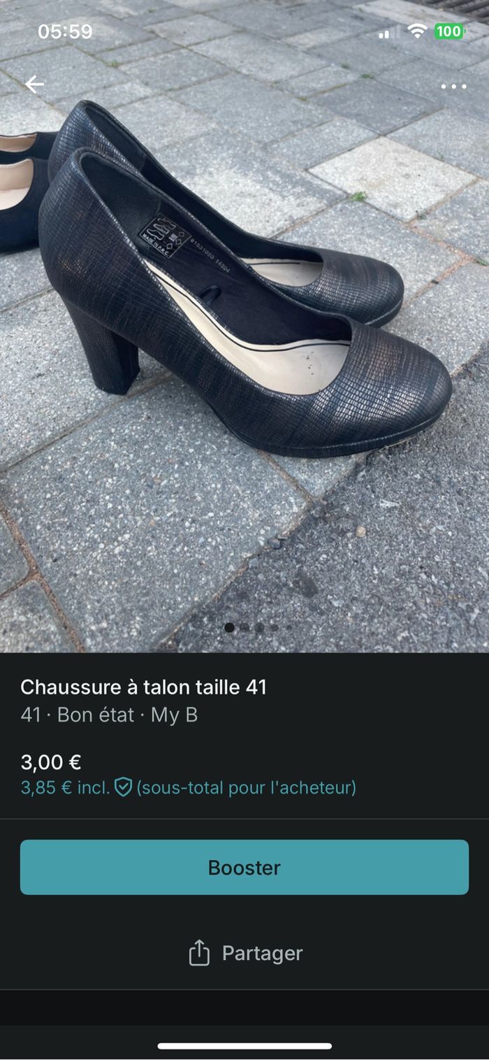 Vends chaussures en bon état