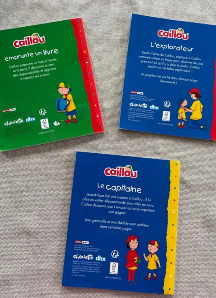 Lot de 3 livres Caillou - photo numéro 2