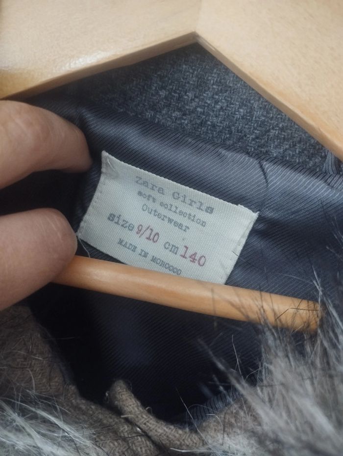 Manteau duffle-coat beige Zara 9/10ans - photo numéro 6