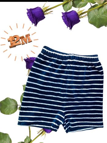 Short - bleu et blanc - 12Mois