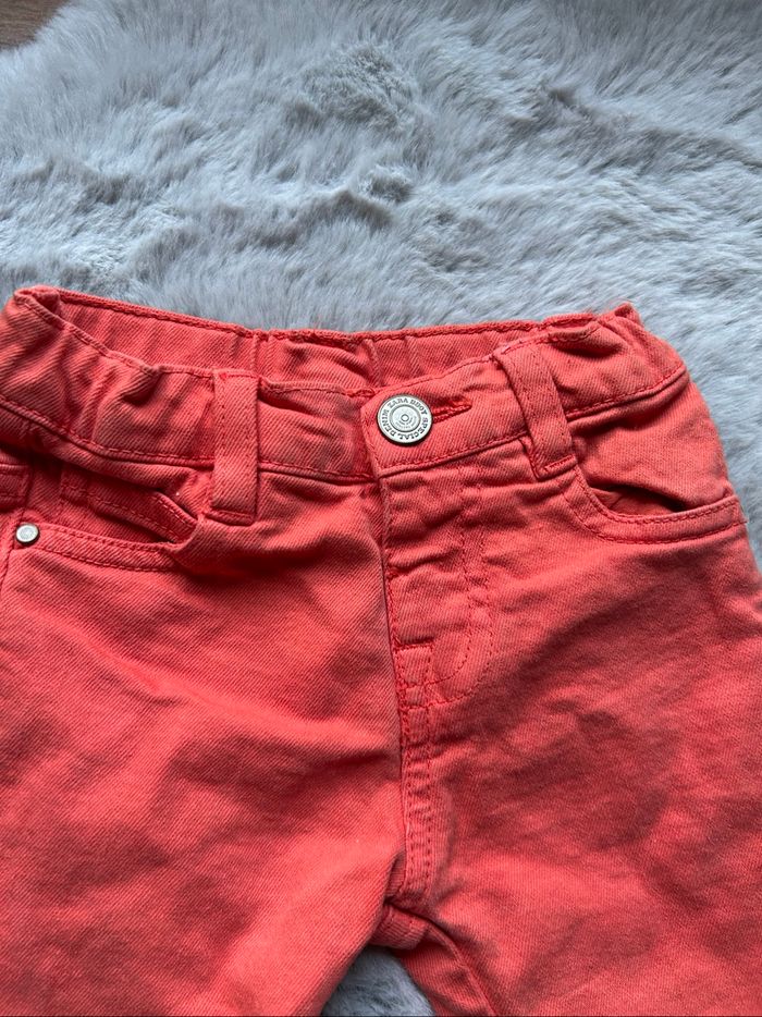 Jean couleur  saumon/corail - 3/6 mois - Zara - photo numéro 2