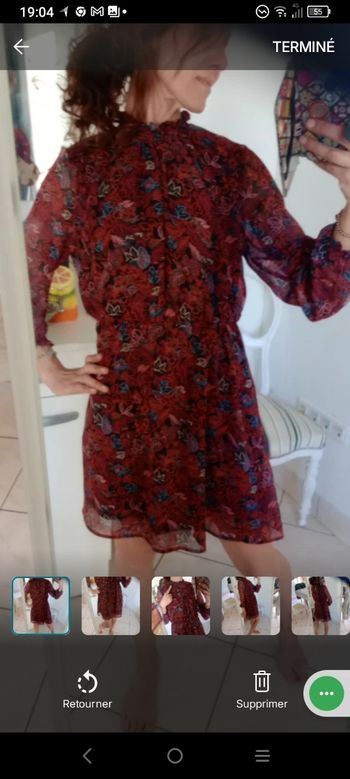 Robe 42 à motif floral c71