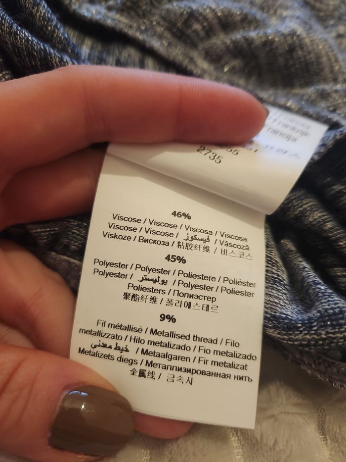 Haut gris chiné brillant Cache Cache – femme T.L - photo numéro 9