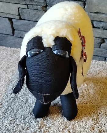 1981 Peluche Agneau / Mouton Fabriqué à la main