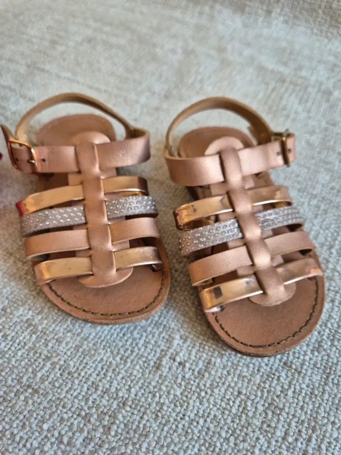 Sandalettes rose gold Chaussea 22 - photo numéro 2