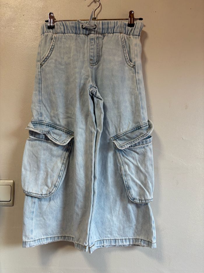 Jeans cargo fille taille 122