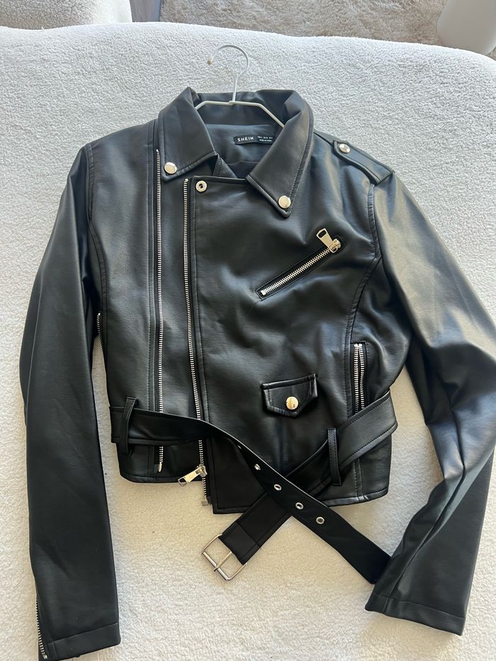 Blouson aviateur en simili neuf taille s - photo numéro 6