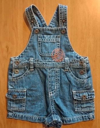 Salopette short en jeans 1 mois garçon Cocoon 