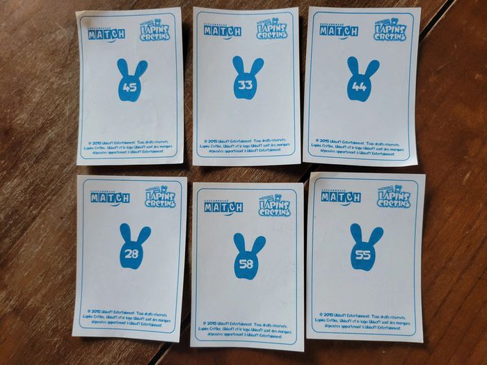 lot de 6 stickers Lapins Cretins - photo numéro 2