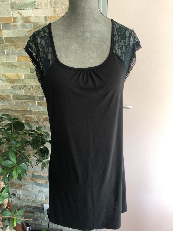 Chemise de nuit noire 36