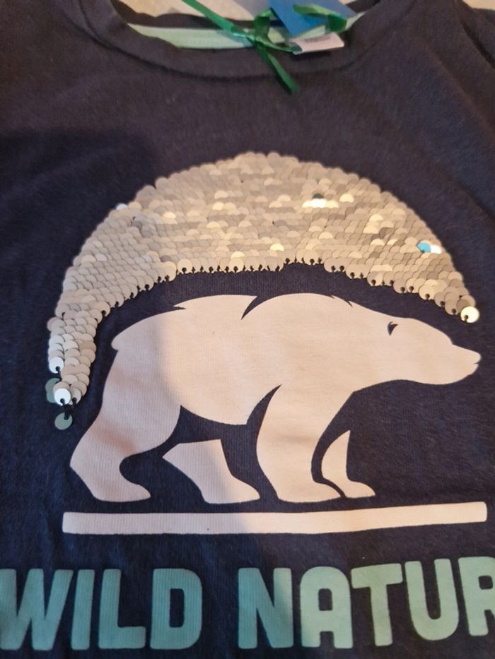 T-shirt à sequins manches longues 5 ans - photo numéro 3